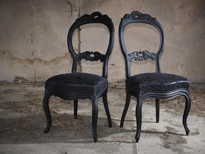 Fauteuils du 19e siècle - Restauration créative de meubles